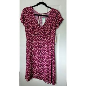 Mason & Belle Lyla Button Detail Dress -S- Purple